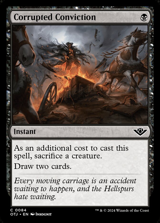 Corrupted Conviction 84 (Outlaws of Thunder Junction)  - Foil