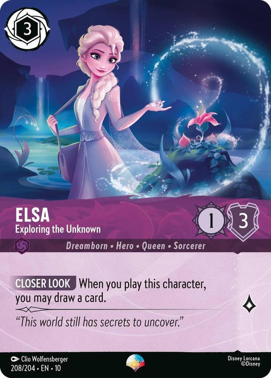 Elsa Exploring the Unknown Epic (Whispers in the Well)  - Holofoil