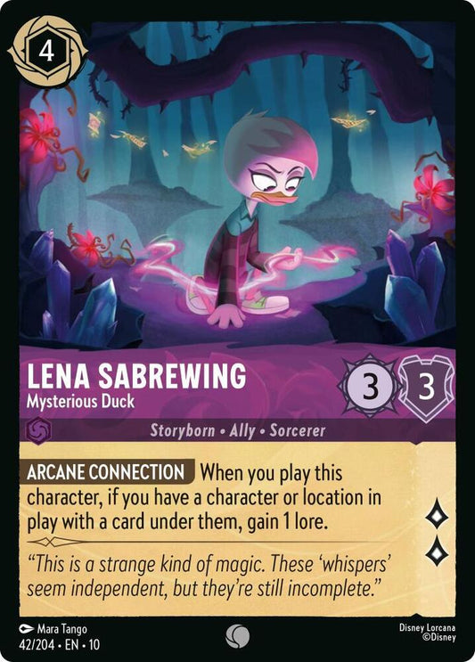 Lena Sabrewing Mysterious Duck (Whispers in the Well)  - Cold Foil