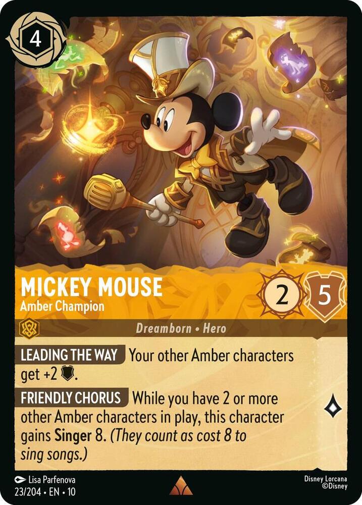 Mickey Mouse Amber Champion (Whispers in the Well) 