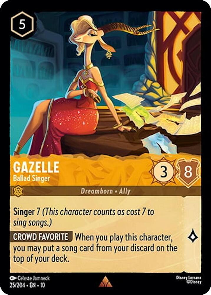 Gazelle Ballad Singer (Whispers in the Well)  - Cold Foil