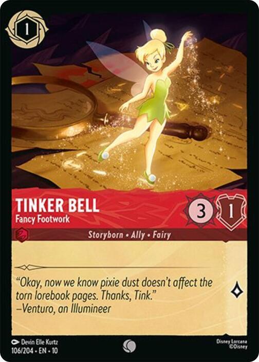 Tinker Bell Fancy Footwork (Whispers in the Well)  - Cold Foil
