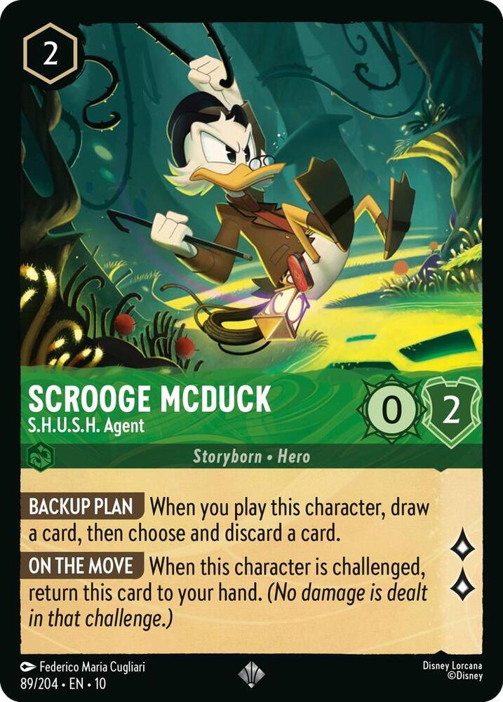 Scrooge McDuck SHUSH Agent (Whispers in the Well)  - Cold Foil