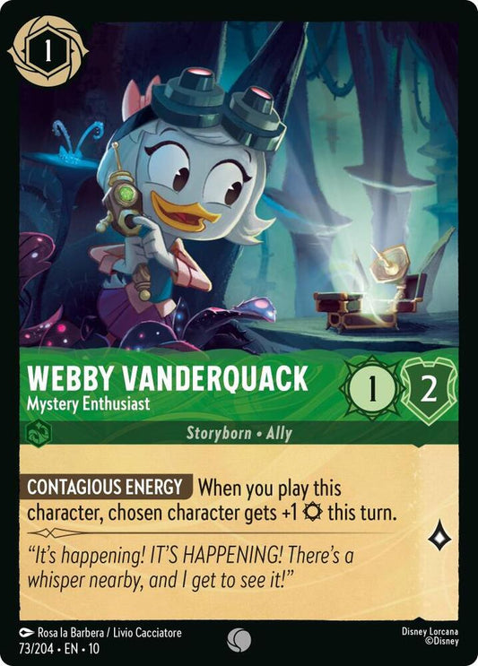 Webby Vanderquack Mystery Enthusiast (Whispers in the Well)  - Cold Foil