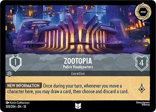 Zootopia Police Headquarters (Whispers in the Well)  - Cold Foil