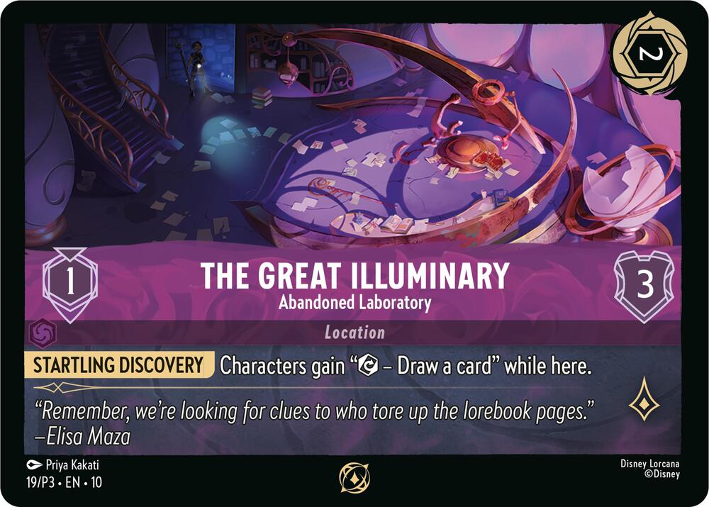 The Great Illuminary Abandoned Laboratory (Disney Lorcana Promo Cards)  - Cold Foil