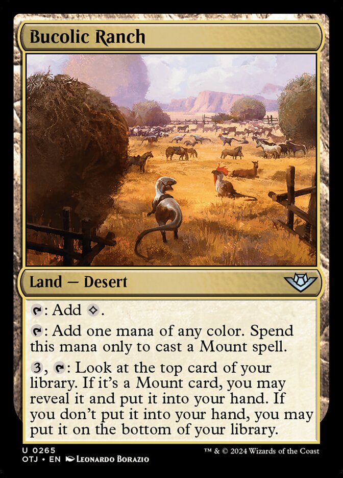 Bucolic Ranch 265/286 (Outlaws of Thunder Junction)  - Foil