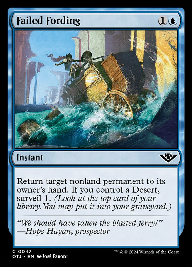 Failed Fording 47/286 (Outlaws of Thunder Junction)  - Foil