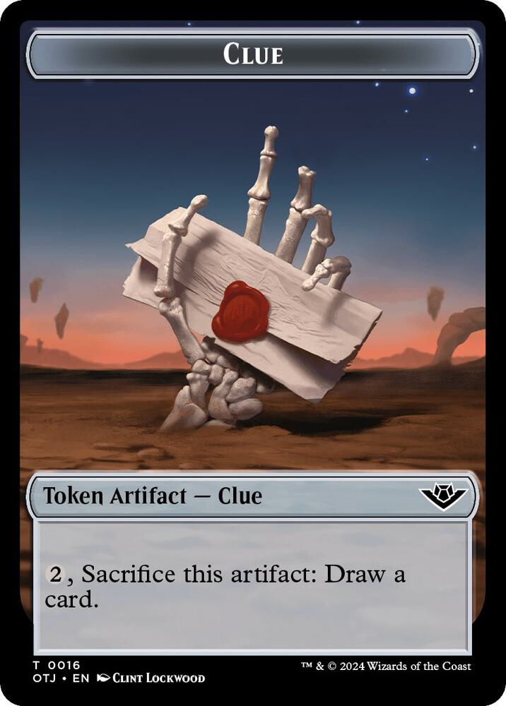 Clue Token 16 (Outlaws of Thunder Junction) 