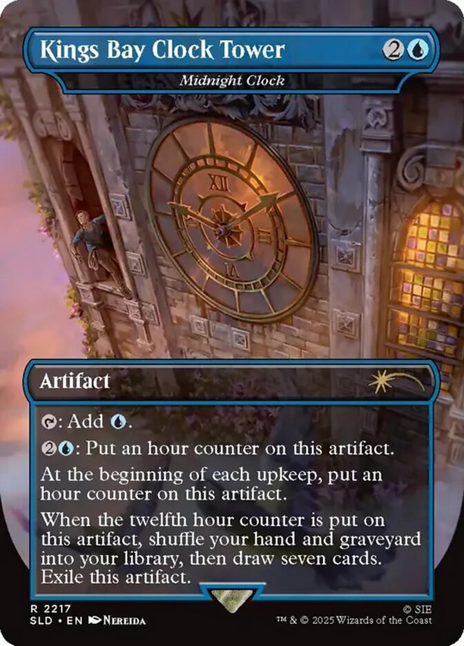 King's Bay Clock Tower // Midnight Clock 2217 (Secret Lair Drop Series)  - Borderless