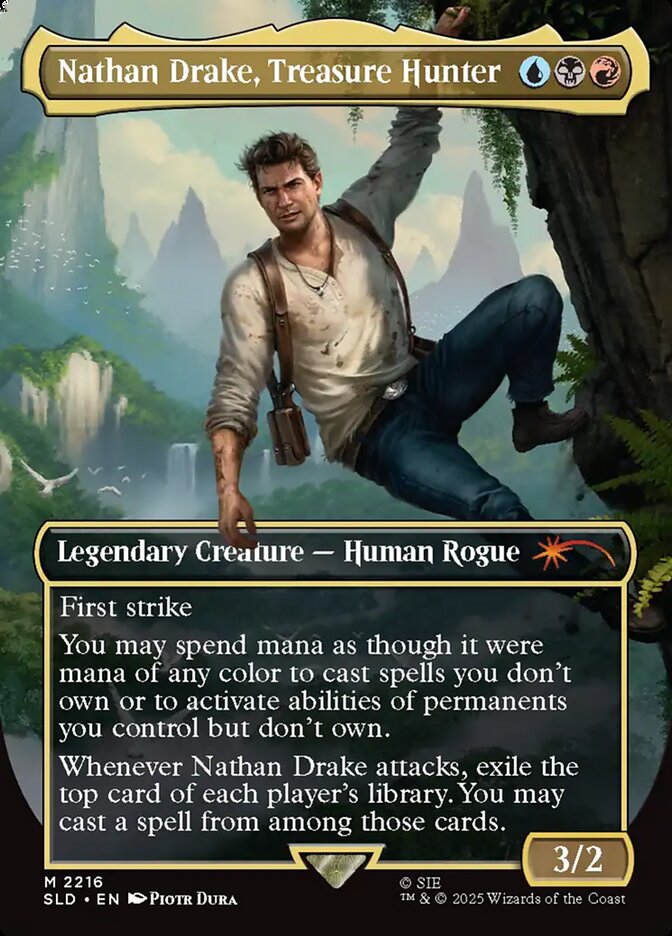 Nathan Drake, Treasure Hunter 2216 (Secret Lair Drop Series)  - Borderless