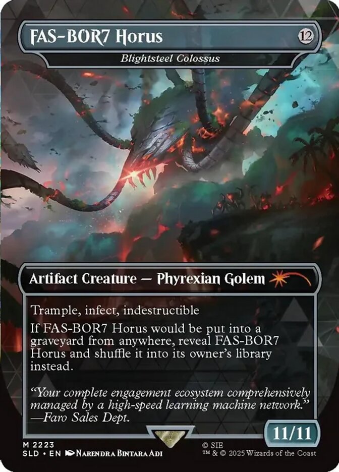 FAS BOR7 Horus // Blightsteel Colossus 2223 (Secret Lair Drop Series)  - Borderless