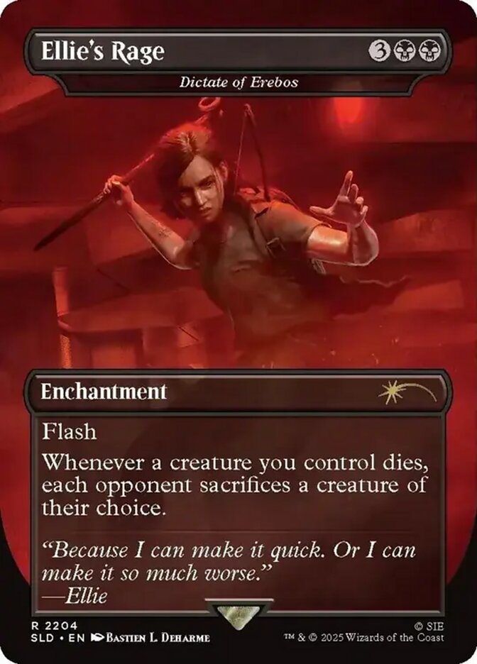Ellie's Rage // Dictate of Erebos 2204 (Secret Lair Drop Series)  - Borderless