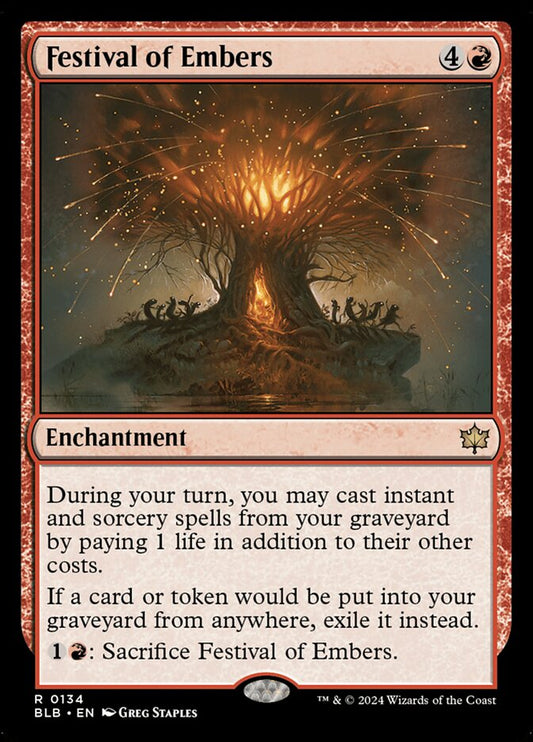 Festival of Embers 134 (Bloomburrow)  - Foil