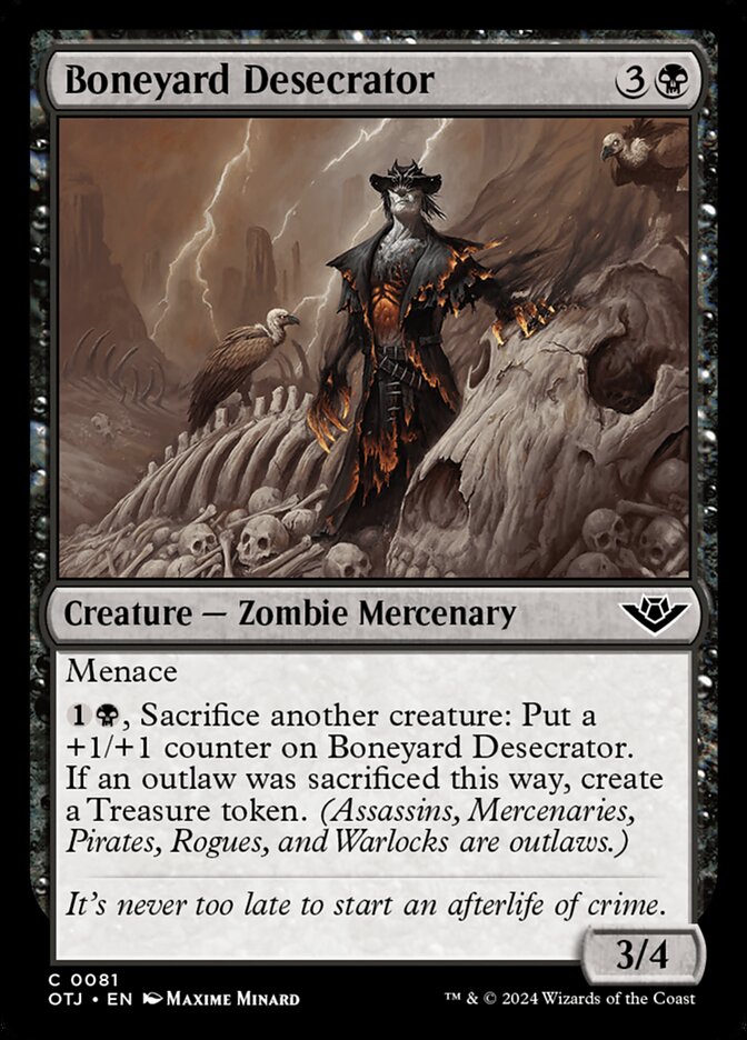 Boneyard Desecrator 81/286 (Outlaws of Thunder Junction)  - Foil