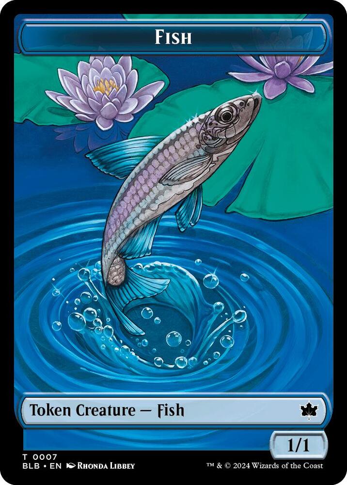 Fish Token 7 (Bloomburrow) 