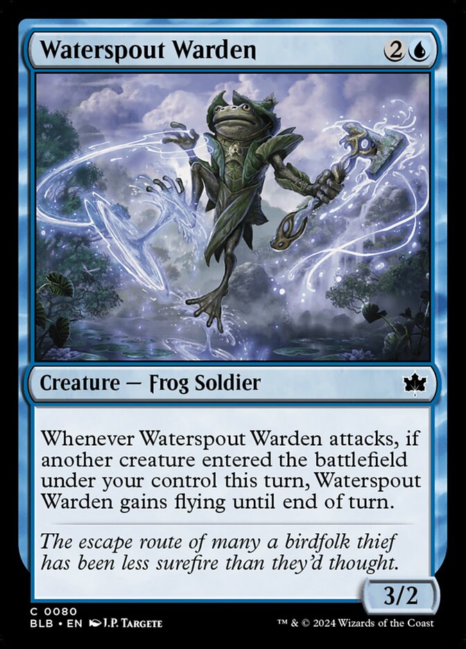 Waterspout Warden 80 (Bloomburrow) 