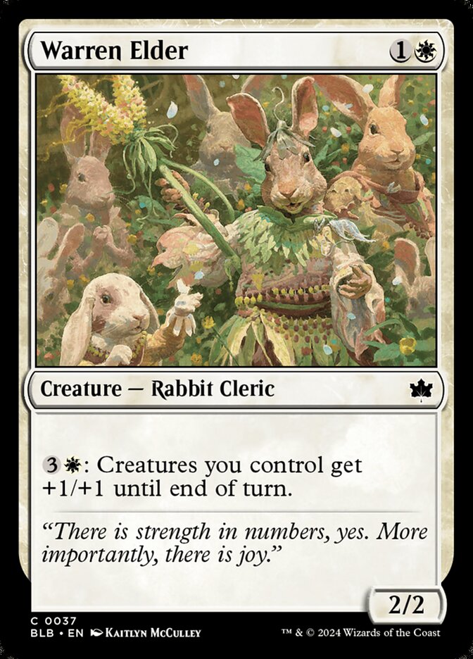 Warren Elder 37 (Bloomburrow)  - Foil