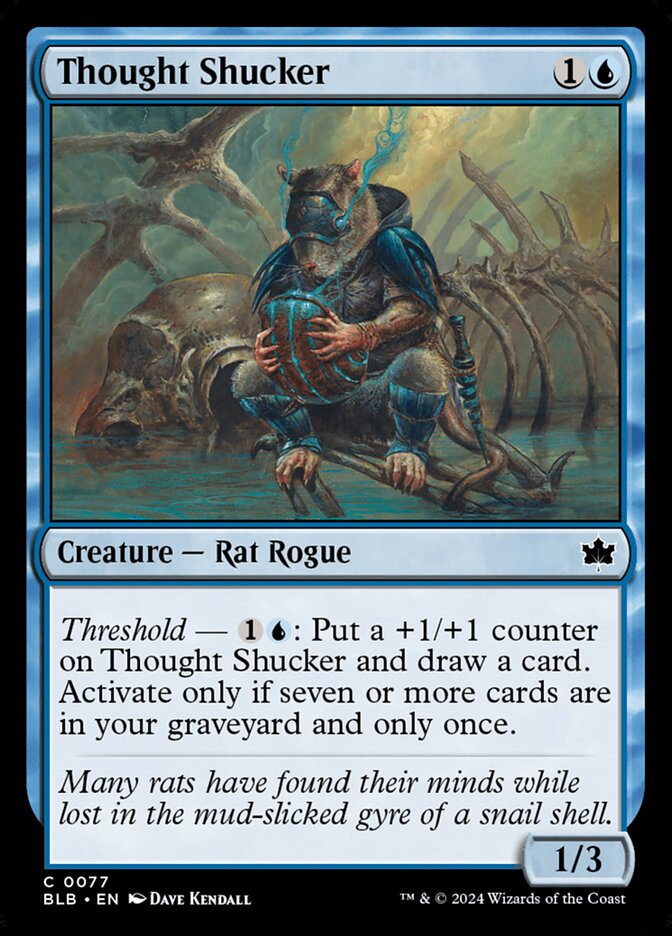 Thought Shucker 77 (Bloomburrow)  - Foil