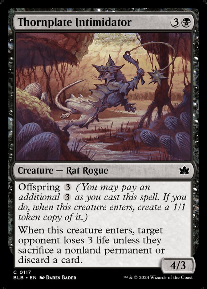 Thornplate Intimidator 117 (Bloomburrow) 