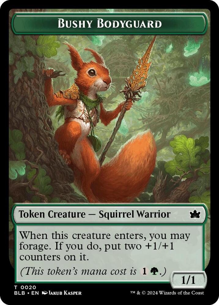 Bushy Bodyguard Token 20 (Bloomburrow)  - Foil 