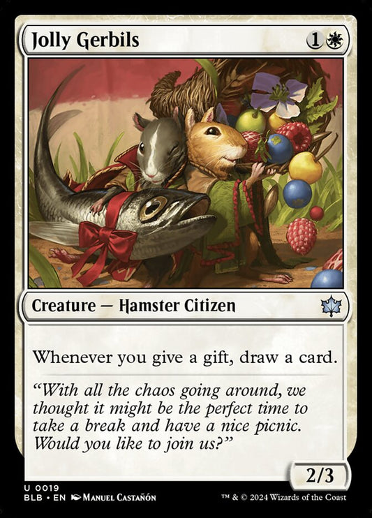 Jolly Gerbils 19 (Bloomburrow)  - Foil