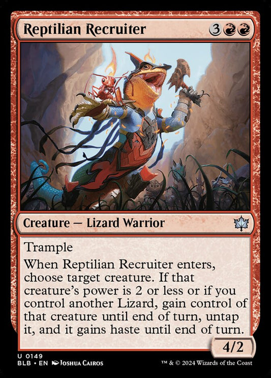 Reptilian Recruiter 149 (Bloomburrow)  - Foil