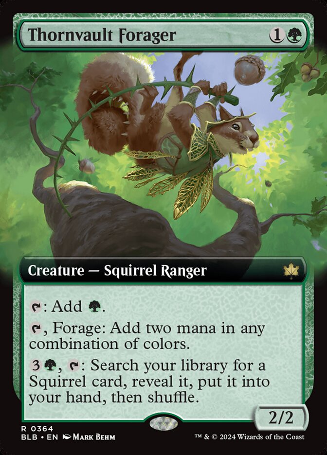 Thornvault Forager 364 (Bloomburrow)  - Extended Art Foil
