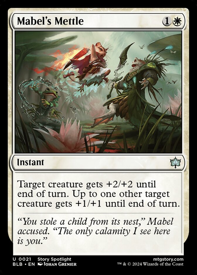 Mabel's Mettle 21 (Bloomburrow)  - Foil