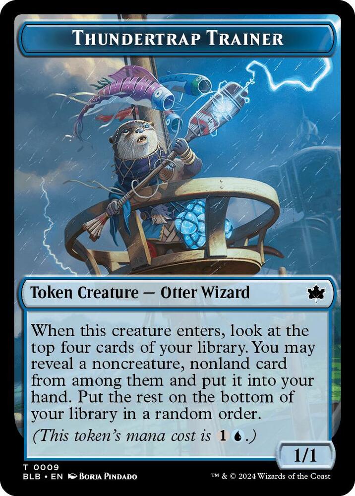 Thundertrap Trainer Token 9 (Bloomburrow) 