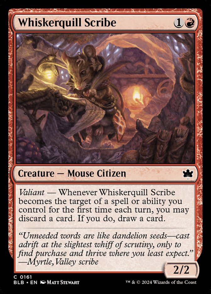 Whiskerquill Scribe 161 (Bloomburrow)  - Foil