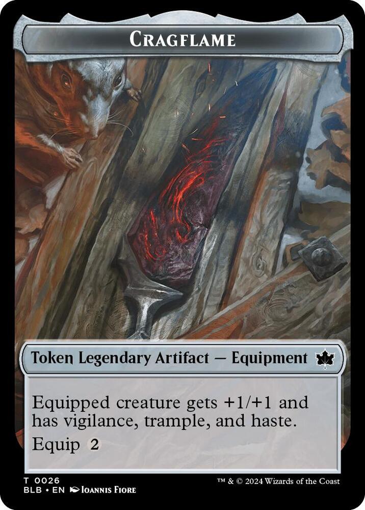 Cragflame Starscape Cleric Double Sided Token 26 // 15 (Bloomburrow)  - Foil