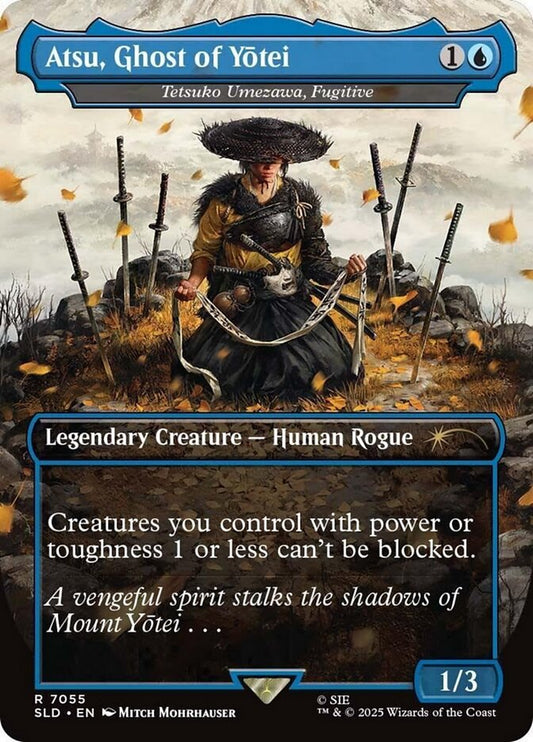Atsu Ghost of Yotei // Tetsuko, Umezawa Fugitive 7055 (Secret Lair Drop Series)  - Borderless