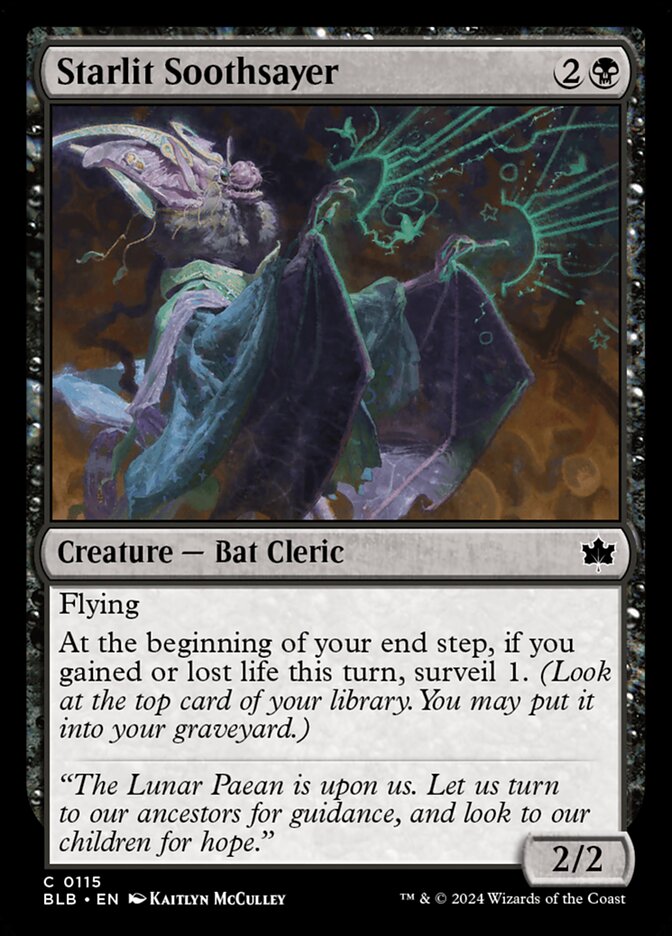 Starlit Soothsayer 115 (Bloomburrow) 