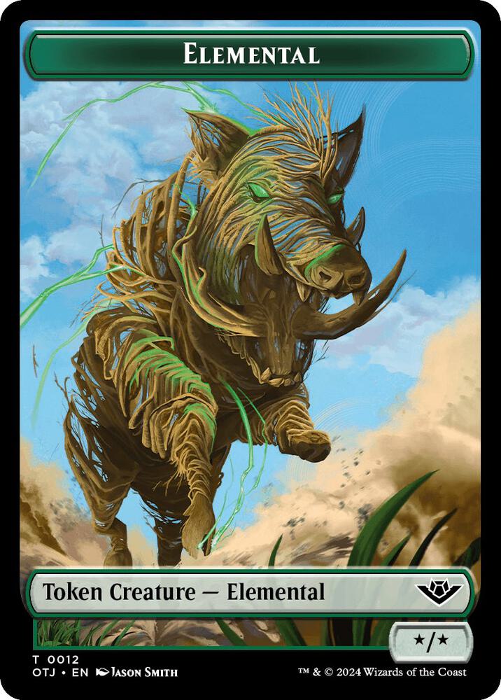 Elemental Token 12 (Outlaws of Thunder Junction) 