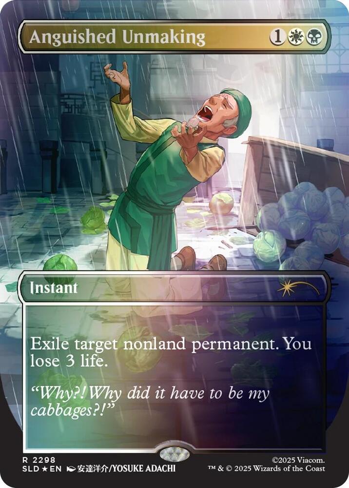 Anguished Unmaking 2298 (Secret Lair Drop Series)  - Borderless Rainbow Foil