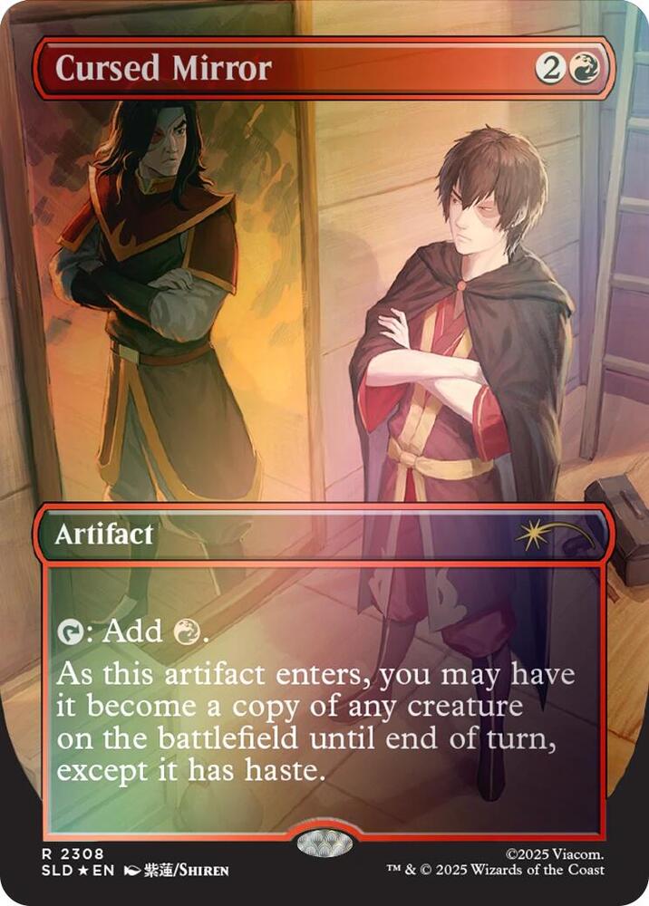 Cursed Mirror 2308 (Secret Lair Drop Series)  - Borderless Rainbow Foil