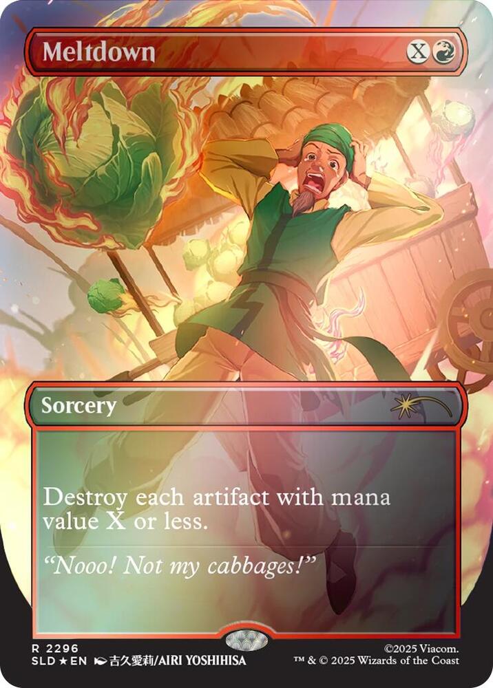Meltdown 2296 (Secret Lair Drop Series)  - Borderless Rainbow Foil