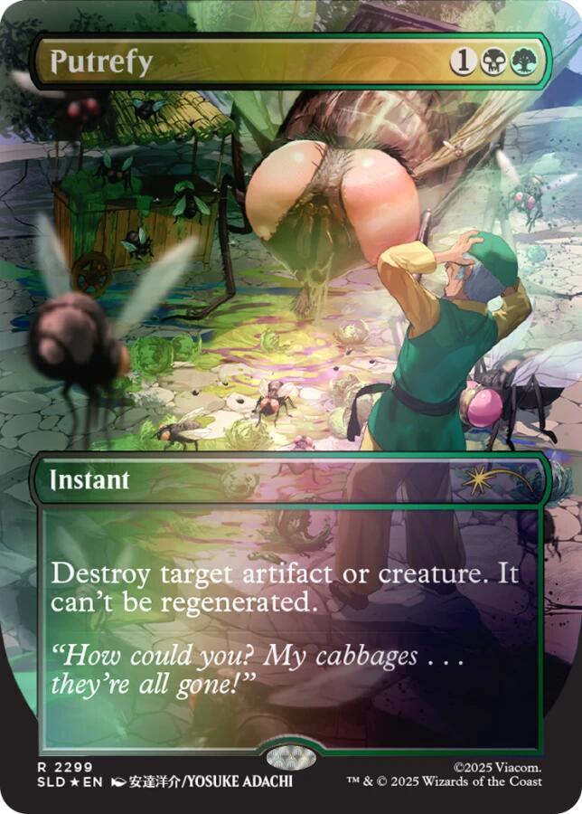 Putrefy 2299 (Secret Lair Drop Series)  - Borderless Rainbow Foil