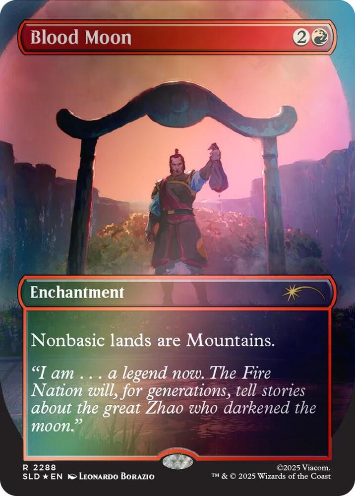 Blood Moon 2288 (Secret Lair Drop Series)  - Borderless Rainbow Foil