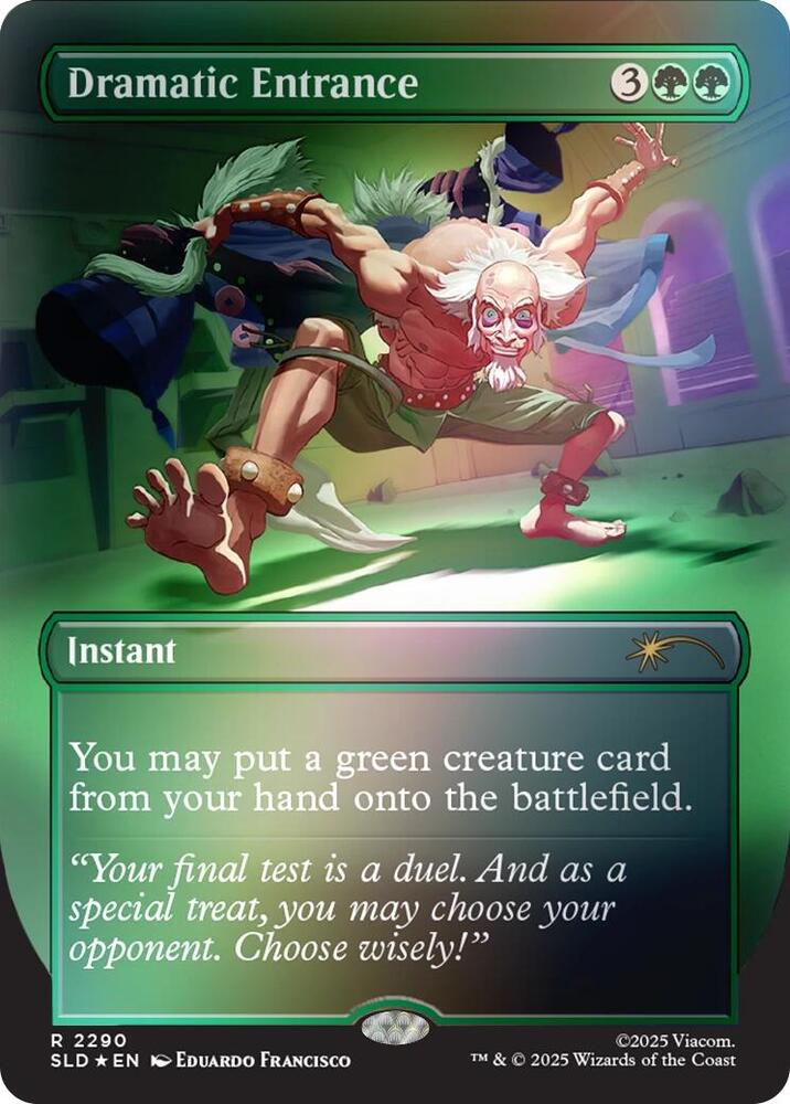 Dramatic Entrance 2290 (Secret Lair Drop Series)  - Borderless Rainbow Foil