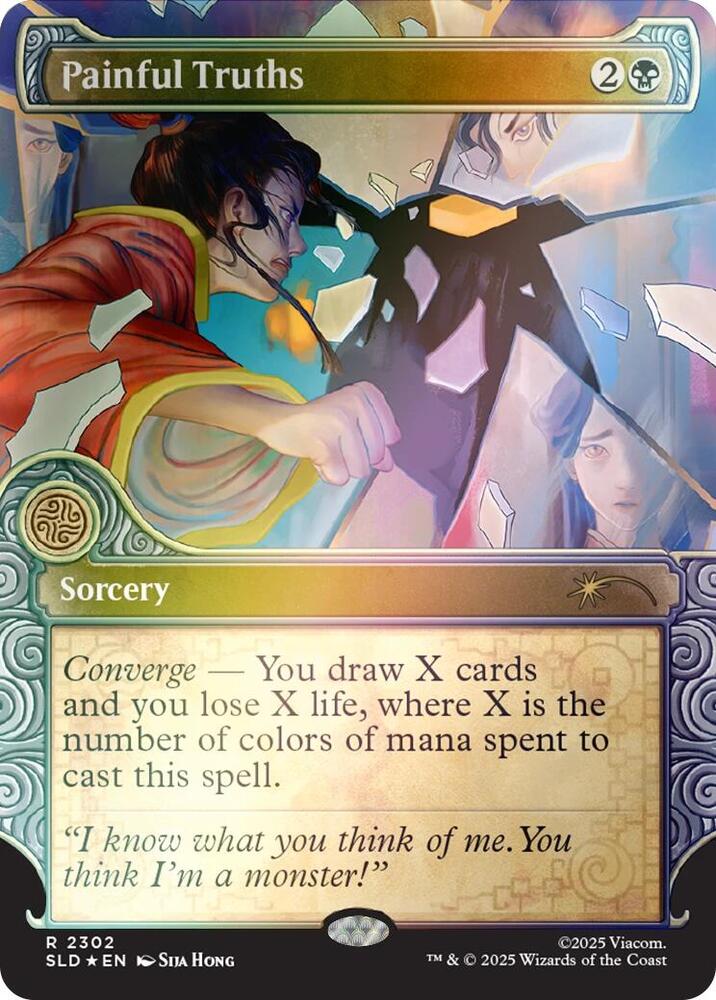 Painful Truths 2302 (Secret Lair Drop Series)  - Showcase Rainbow Foil