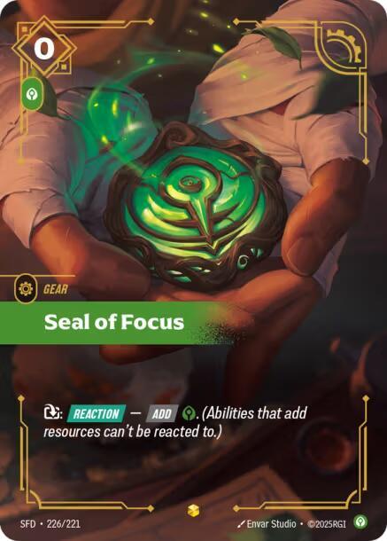 Seal of Focus Overnumbered (Spiritforged)  - Foil