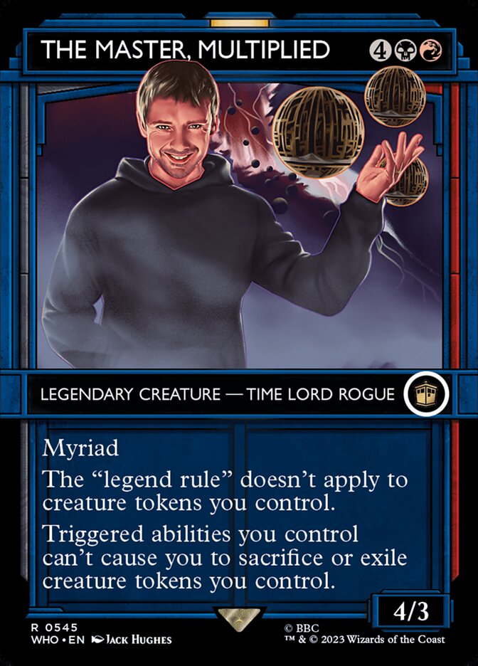 The Master, Multiplied 545/331 (Universes Beyond: Doctor Who)  - Showcase Foil