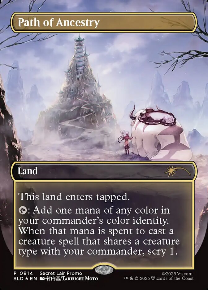 Path of Ancestry 914 (Secret Lair Drop Series)  - Borderless Rainbow Foil