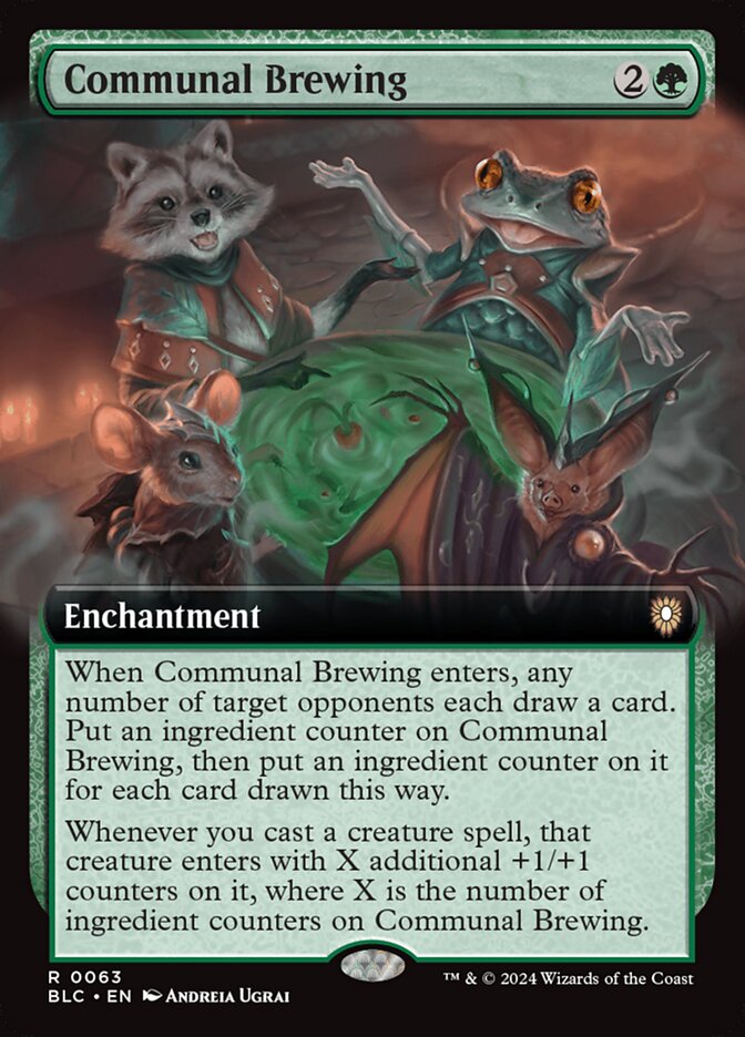 Communal Brewing 63 (Commander: Bloomburrow)  - Extended Art
