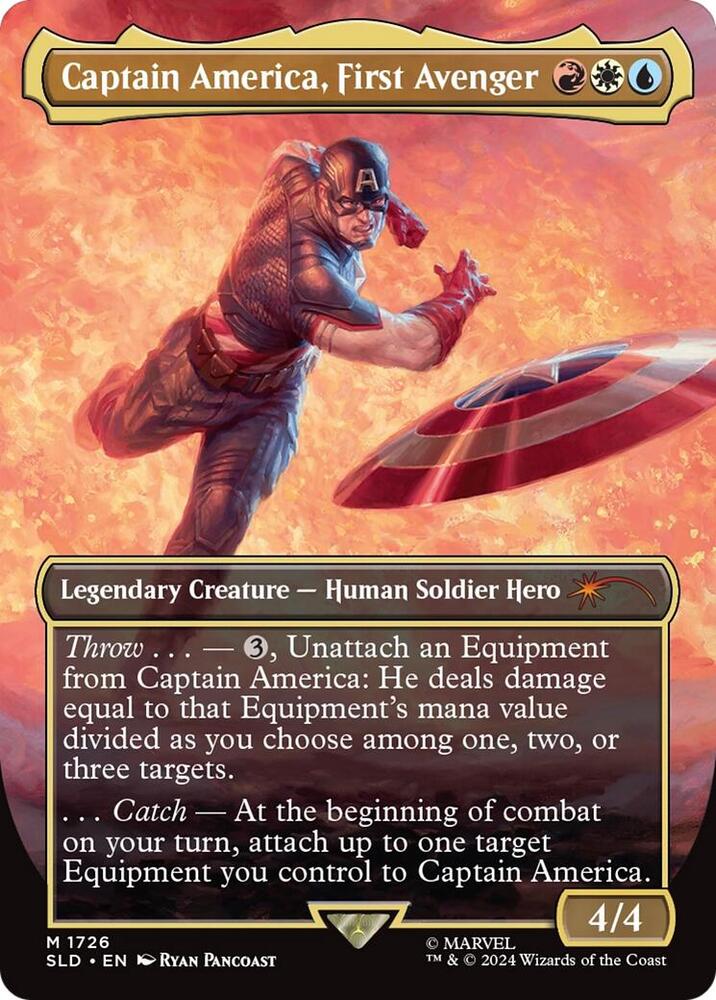 Captain America, First Avenger 1726 (Secret Lair Drop Series)  - Borderless Foil