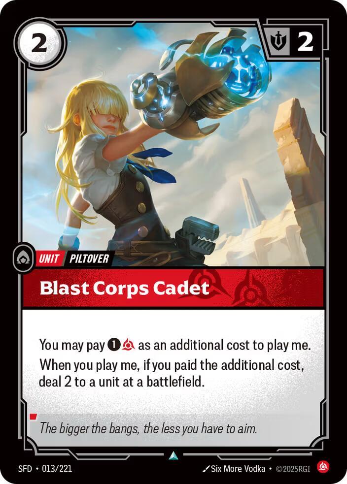 Blast Corps Cadet (Spiritforged) 