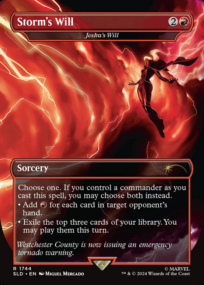 Storm's Will // Jeska's Will 1744 (Secret Lair Drop Series)  - Borderless