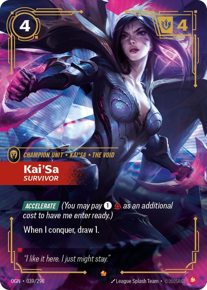 Kai'Sa - Survivor 39/298 (Origins)  - Foil